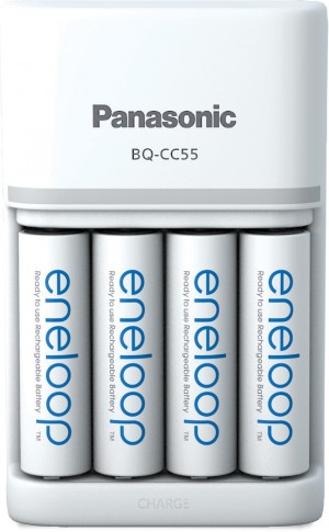 Panasonic eneloop зарядное устройство BQ-CC55 + 4x2000mAh