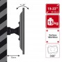 4World Wall Mount for 15-22'' (07446-BLK)