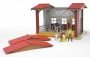 Bruder Cow Barn with Milking Machine, Cow and Figure (62621)