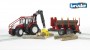 Bruder Steyr CVT 6230 Forestry Tractor with Trailer and 4 Trunks (03093)