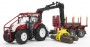 Bruder Steyr CVT 6230 Forestry Tractor with Trailer and 4 Trunks (03093)
