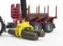 Bruder Steyr CVT 6230 Forestry Tractor with Trailer and 4 Trunks (03093)