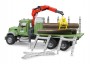 Bruder Mack Granite Timber Truck with Loading Crane and Trunks (02824)