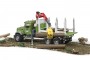 Bruder Mack Granite Timber Truck with Loading Crane and Trunks (02824)