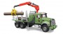 Bruder Mack Granite Timber Truck with Loading Crane and Trunks (02824)