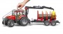 Bruder Case IH Puma 230 CVX Forestry Tractor with Rückea Charms & 4 Tree Trunks Red (03098)