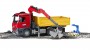 Bruder MB Arocs Construction Truck with Crane Clamshell Buckets and Pallets (03651)