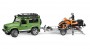 Bruder Land Rover Defender and Snowmobile Model Jeep (02594)