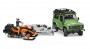 Bruder Land Rover Defender and Snowmobile Model Jeep (02594)