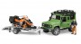 Bruder Land Rover Defender and Snowmobile Model Jeep (02594)