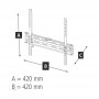 Hama Fixed Tilt TV Wall Bracket, 1 Star, 400x400, 165 cm (65'') (118104)