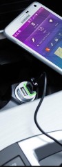 PURO Mini Car Fast Charger 2x USB 2.4A (FCMCH2USB24BLK)