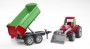 Bruder Roadmax Tractor with Frontloader and Rear Tipper (20116)