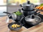 Stoneline Cookware Set of 8, with Glass Lids (6588)