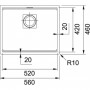 Franke KNG 110-52 ONYX (125.0528.612)