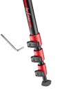 Manfrotto BeFree Color Aluminium Travel Tripod Kit Red (MKBFRA4RD-BH)