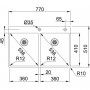 Franke Box BXX 220-36-36 A Push-Knob (127.0476.704)