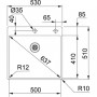 Franke Box BXX 210-50 A Push-Knob (127.0375.342)