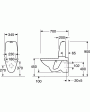 Gustavsberg Wall-hung Toilet Nautic 1522 - With Cistern, Hygienic Flush, Dual Flush 2/4L, Without Seat (GB111522201205)