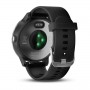 Garmin Vivoactive 3 Stainless Steel Black With Black Silicone Band (010-01769-02)
