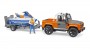 Bruder Land Rover Defender With Pendant, Under the Sea and Personality Scooter (02599)