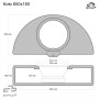 Basser Opel Insignia Wagon - Wheel 650x160 (10''/25cm) Subwoofer Enclosure