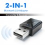 TX/RX Bluetooth 5.0 Audio Mini Transmitter/Receiver USB Adapter for TV, PC, Car