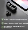 QCY T1 Black Wireless Bluetooth Earbuds