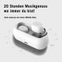 QCY T1 White Wireless Bluetooth Earbuds