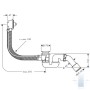 Hansgrohe Flexaplus Basic Vannas Sifona Komplekts (58140)