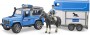 Bruder Land Rover Defender police +mounted police officer (02588)