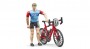 Bruder bworld racing bicycle with cyclist (63110)