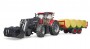 Bruder Case IH Optum 300CVX + bale transport trailer (03198)
