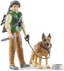 Bruder bworld forest ranger with dog and equipment (62660)