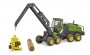 Bruder John Deere 1270G harvester with one tree trunk (02135)