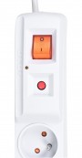Acar F5 Surge Protector x5 AC Outlet 250V/2300W 1.5m Grey (ALP-ACARF5) (5904743285319) Strāvas Pagarinātājs ar Drošinātāju