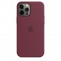 Apple iPhone 12 Pro Max Silicone Case with MagSafe Plum MHLA3ZM/A