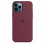 Apple iPhone 12 Pro Max Silicone Case with MagSafe Plum MHLA3ZM/A