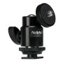 Nanlite Mini Ball Head with Hot Shoe Adapter and 1/4''-20 Mount (AS-BH-1/4)
