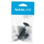 Nanlite Mini Ball Head with Hot Shoe Adapter and 1/4''-20 Mount (AS-BH-1/4)