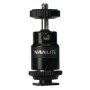 Nanlite Mini Ball Head with Hot Shoe Adapter and 1/4''-20 Mount (AS-BH-1/4)