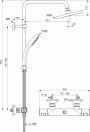 Ideal Standard Ceratherm T25 Dušas Sistēma (A7208AA)