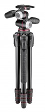 Manfrotto 190go! MS Aluminum Tripod Kit 4-Section with XPRO 3-way Head (MK190GOA4-3WX)