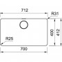 Franke Virtuves Izlietne Mythos MYX 210-70 71.2x41.2 (127.0603.546)