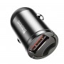 Baseus Tiny Star Mini Quick Charge Car Charger USB Port 30W Gray (VCHX-A0G)