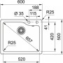 Franke SGK 610-60 60x50 Black (124.0586.221)