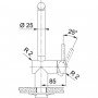 Franke Atlas Neo Izvelkama Iztece Black (115.0550.427)