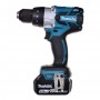 Makita DDF481RTJ drill Keyless 2.6 kg Black, Blue