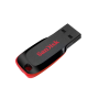 SanDisk Cruzer Blade USB 2.0 Flash Drive 16GB Black/Red (SDCZ50-016G-B35)