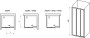 Ravak Shower Door ASDP3-90 198 White + Glass Transparent (00V701R2Z1)